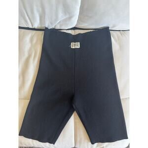 Vintage Junior Gaultier Knit High-Waist Biker Shorts